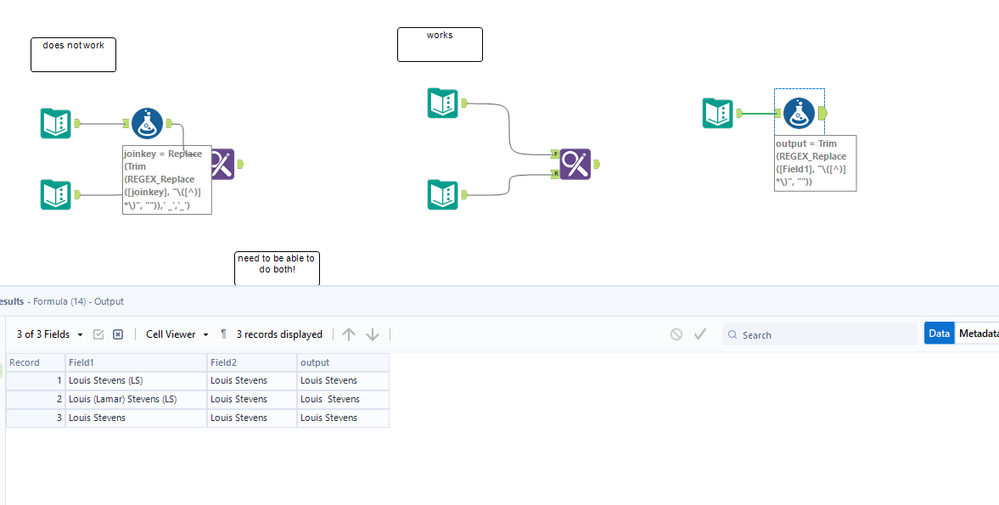 Find and Replace, Beginning of Field help - Alteryx
