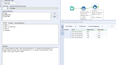 Compare Two Rows and Flag Both Rows - Alteryx