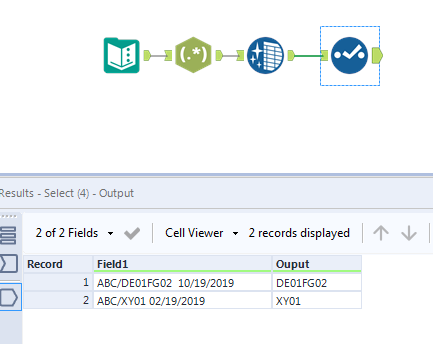 extract specific characters in the middle of a string - Alteryx