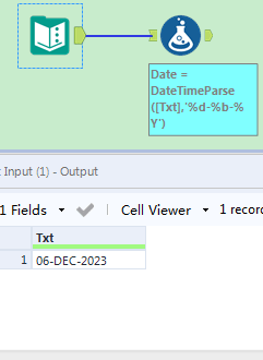 Change string date format to Date format - Alteryx