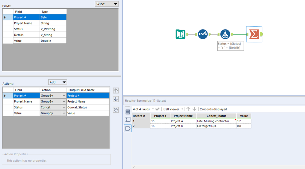 Combining rows if criteria is met - Alteryx