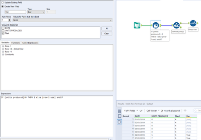 Delete top rows based on condition - Alteryx