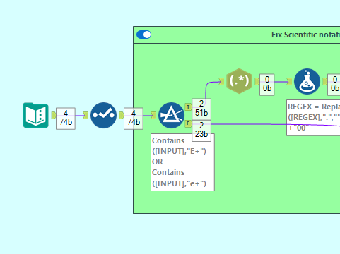 Data from excel with Scientific Notation - Alteryx