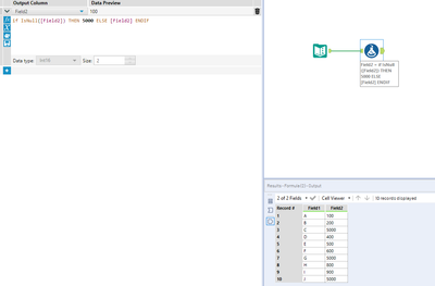 Replace NULL with Value - Alteryx