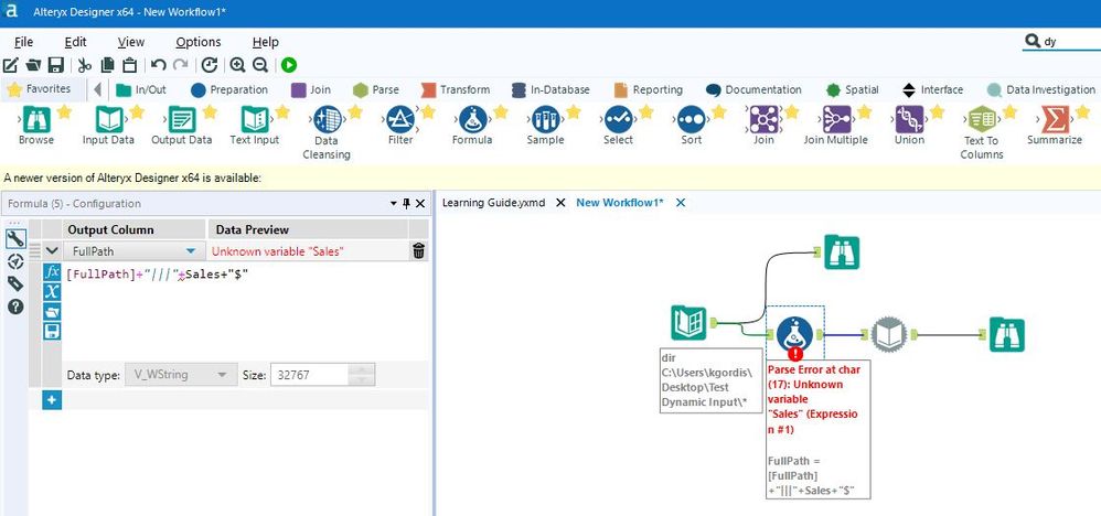 Dynamic Input Tool (Import Multiple Excel Files and only specific ...
