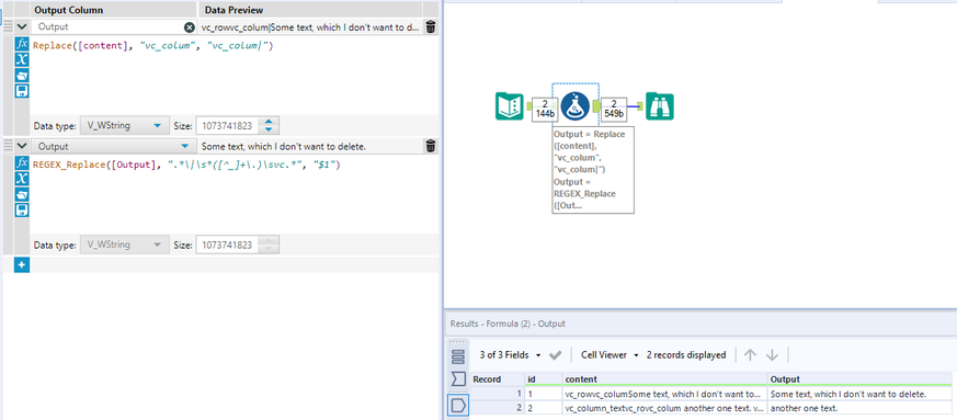 Removing junk from columns - Alteryx
