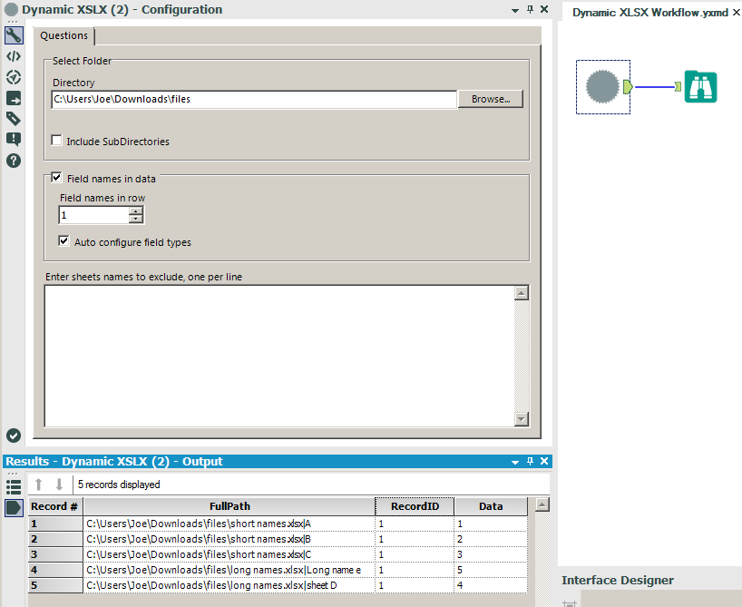 using dynamic input on excel files with different tab / worksheet names ...