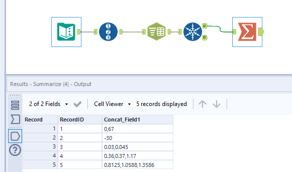 TRIM/REGEX Replace- multiple values in same cell - Alteryx