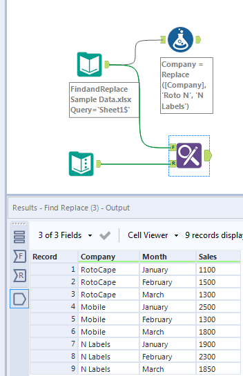 Find and Replace within a row - Alteryx