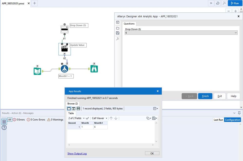 Question about Drop Down Tool/Action Tool to fill Column Values - Alteryx