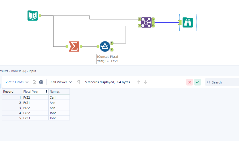 Remove specific row - Alteryx