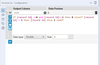 multi row - Alteryx