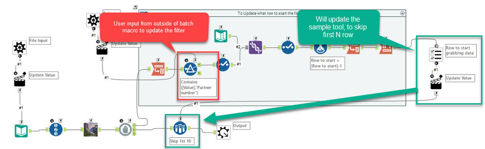 Passing user input from workflow into batch macro that uses app to ...