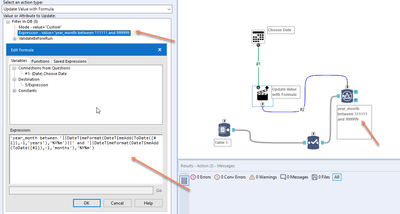 Date Interface Tool with In-DB filter - Alteryx