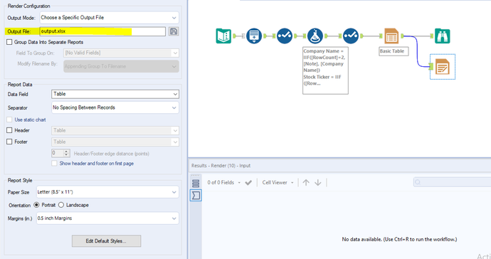 Create a table with a certain column on a separate row - Alteryx