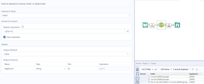 Extract text which starts from specific characters in string - Alteryx