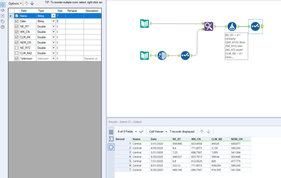 Find value by Column and Row and replace it - Alteryx