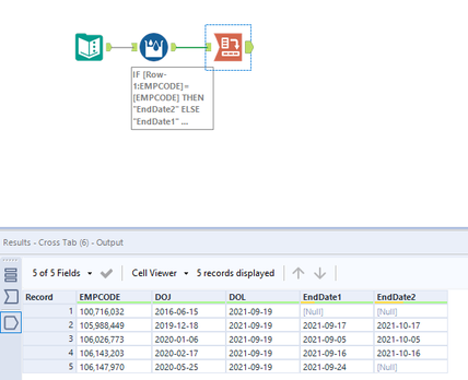 Divide Column Data into 2 or more columns - Alteryx