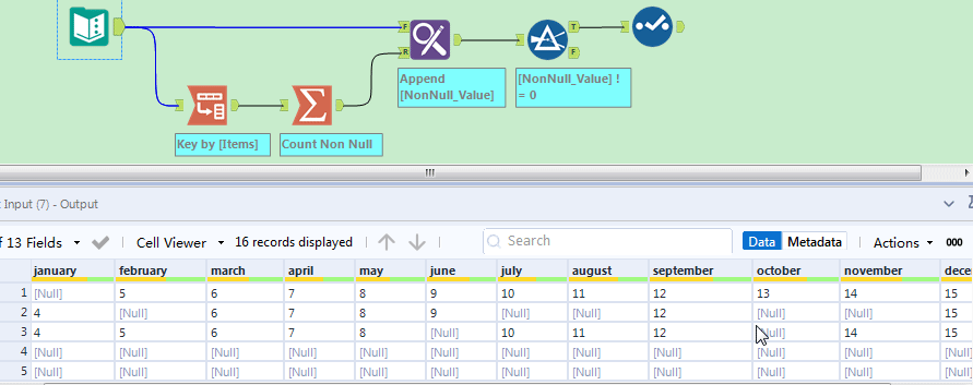 Removing Blank Rows - Alteryx