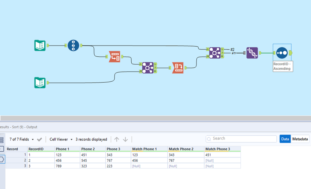 Multiple columns to look up - Alteryx