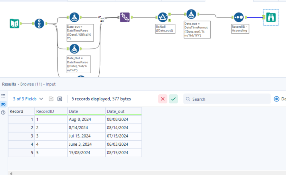 Converting Inconsistent Formatting to a Date Field - Alteryx