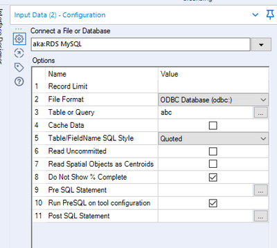 Input tool warning - Alteryx