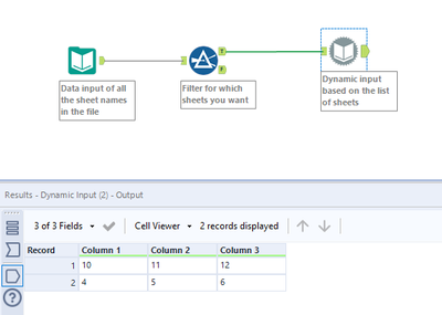 Reading data from multiple tabs in an excel input file - Alteryx