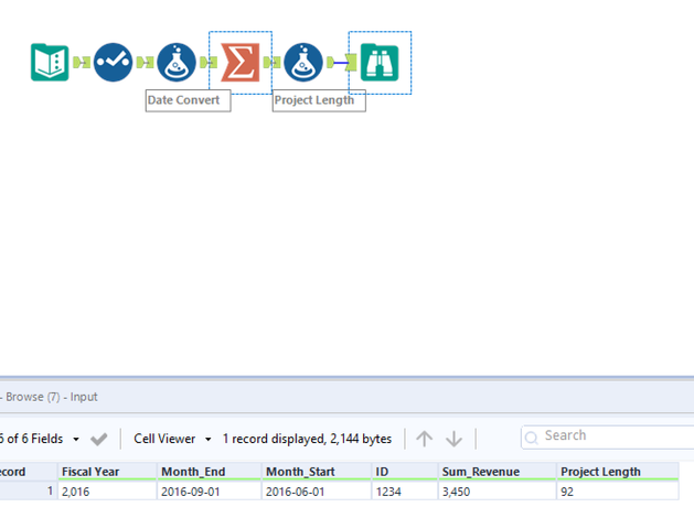 How to take the first and last month from a date field and create two ...
