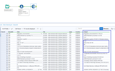 remove ascii characters and dots - Alteryx