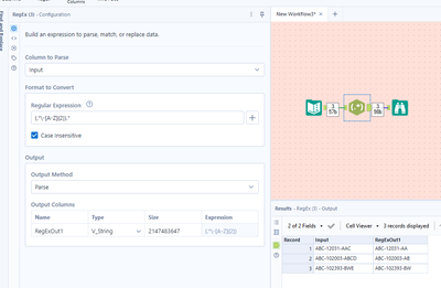 Trim data after the last '-' based on length - Alteryx