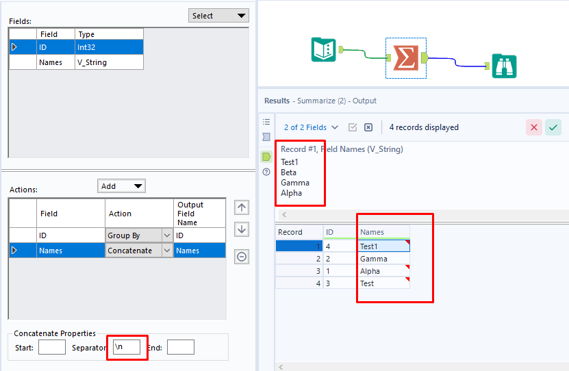 Join two columns on multiple values and combine them in one cell in ...