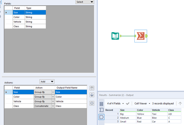 Grouping Rows Based on Duplicates, Then Combining Columns - Alteryx
