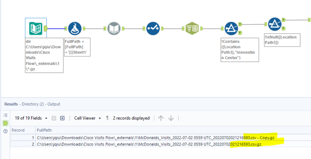Dynamic input Tool in Workflow - Alteryx