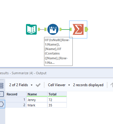 Sum Based on Criteria - Alteryx