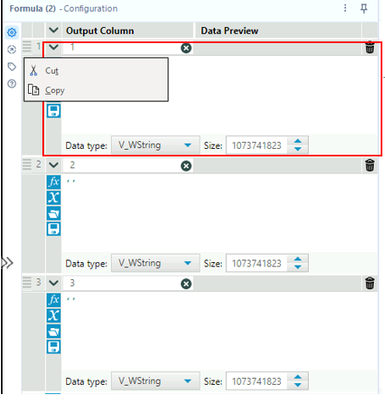 Ability to copy an entire formula output column from formula tool - Alteryx