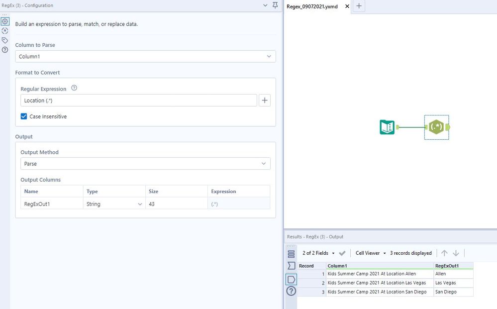 Return all characters after a specific string - Alteryx