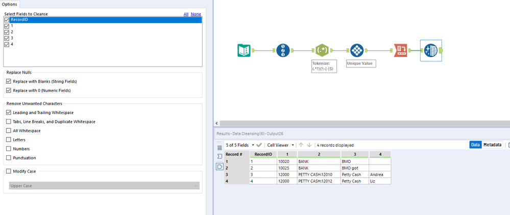 Moving example data to a new field - Alteryx