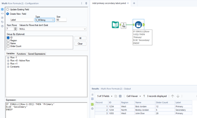 First 2 Unique Values by ID - Alteryx