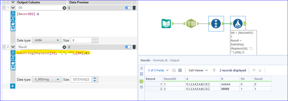 How to replace value from One cell to Antoher based on Conditions - Alteryx