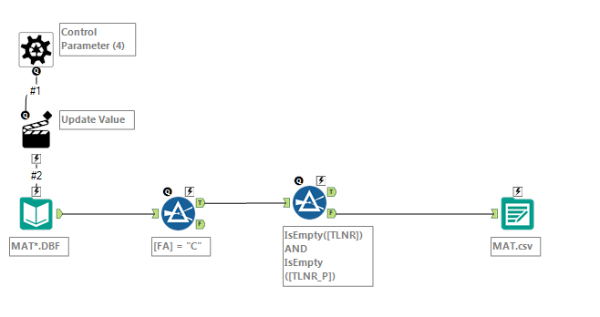 Input and process dbf files with different schemas - Alteryx
