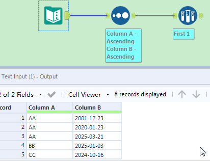 Date Filter based on condition - Alteryx