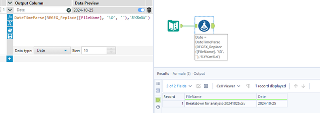 Date and time Parse tool - Alteryx