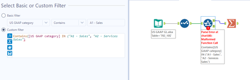 Filtering data using Filter tool based on multiple criteria from a ...