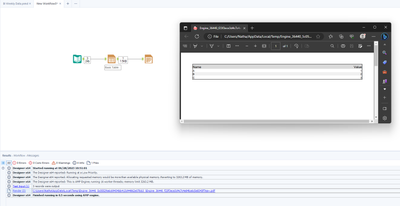 Output data tool can be used after user Table tool? - Alteryx