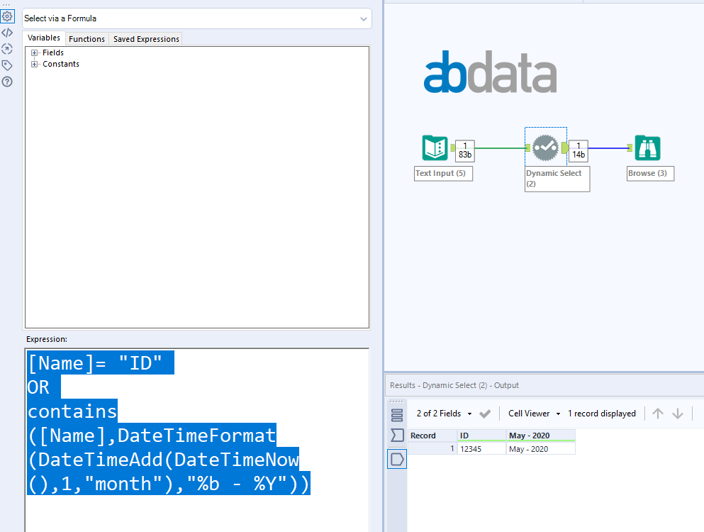 Use Find and Replace with a dynamic field - Alteryx
