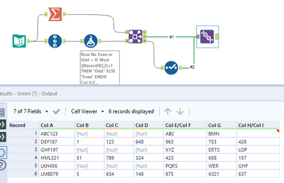 Merge Rows and Combine Columns - Alteryx