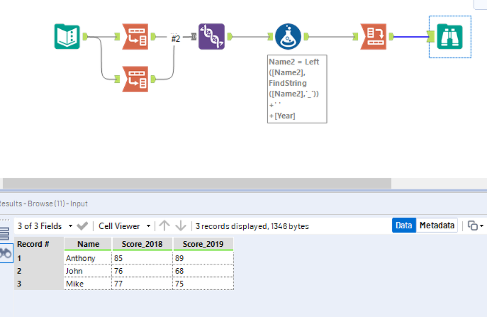 Dynamically column names - Alteryx