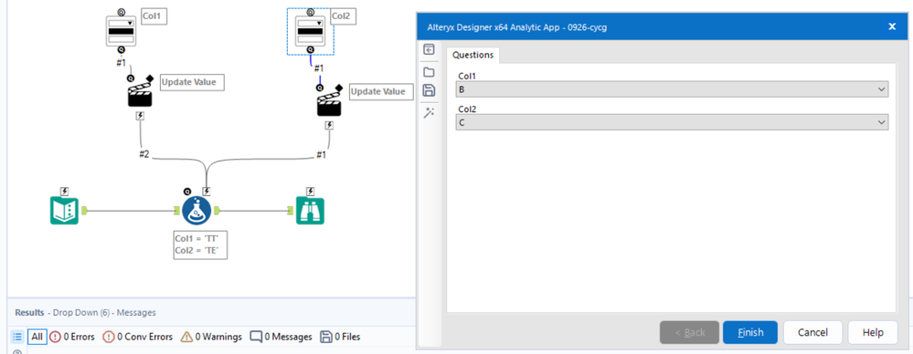 Using Drop Down tool to manually input values in Rows (app + macro ...