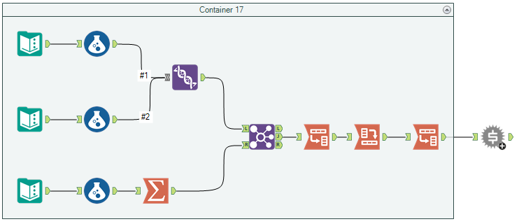 workflow with container and macro workflow with container and macro