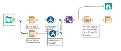 Designer| Render tool and creating output into multiple tabs - Alteryx